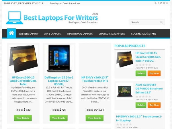 bestlaptopsforwriters.com
