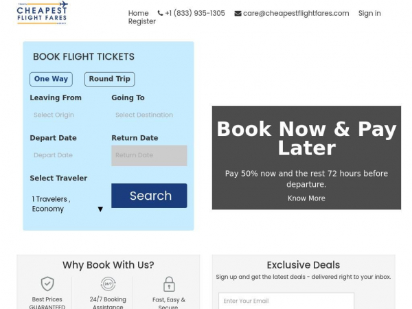 cheapestflightfares.com