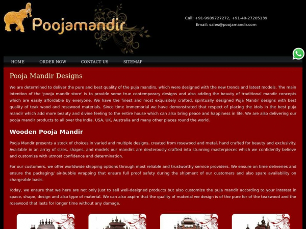 poojamandir.com