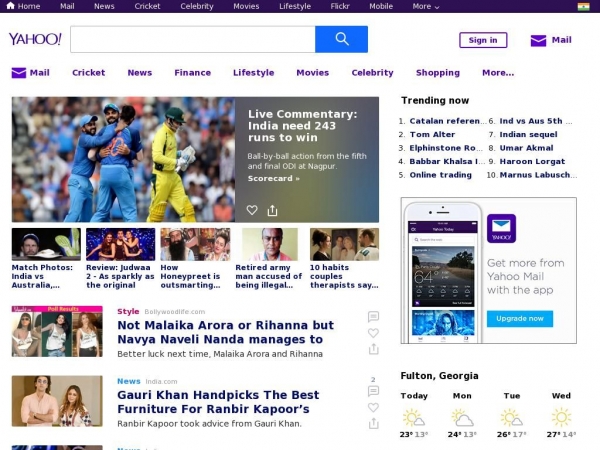 yahoo.co.in